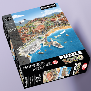 PUZZLELAND 1000 PIECES PUZZLE ISOMETRIC VIEW