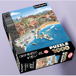 PUZZLELAND 1000 PIECES PUZZLE ISOMETRIC VIEW