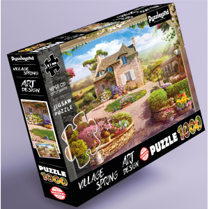 PUZZLELAND 1000 PIECES PUZZLE VILLAGE SPRING PUZZLELAND 1000 PIECES PUZZLE VILLAGE SPRING