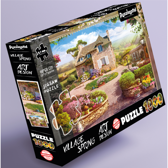 PUZZLELAND 1000 PIECES PUZZLE VILLAGE SPRING