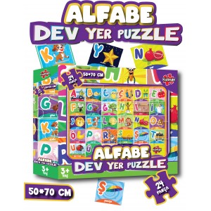 Alfabe Dev Yer Puzzle 50*70 cm