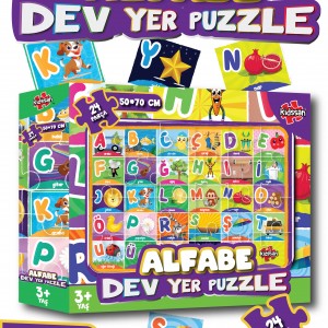 Alfabe Dev Yer Puzzle 50*70 cm