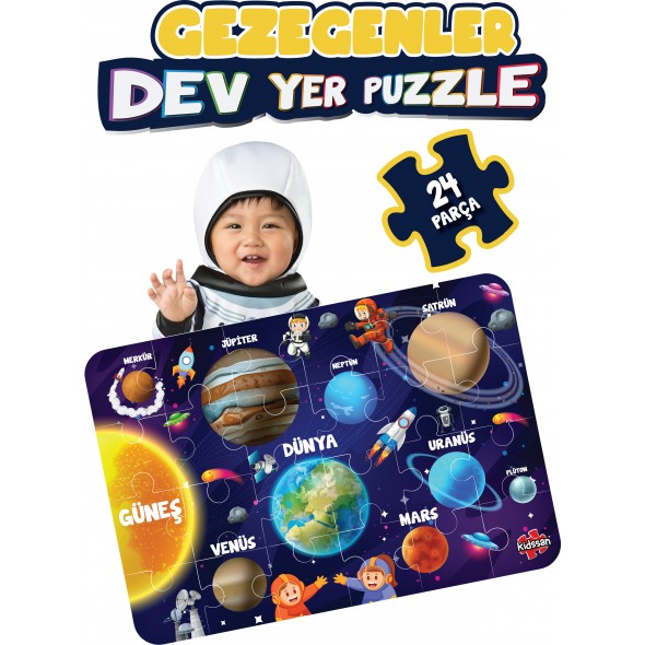 Gezegenler  Dev Yer Puzzle 50*70 cm 